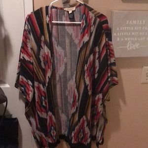 Multi colored kimono